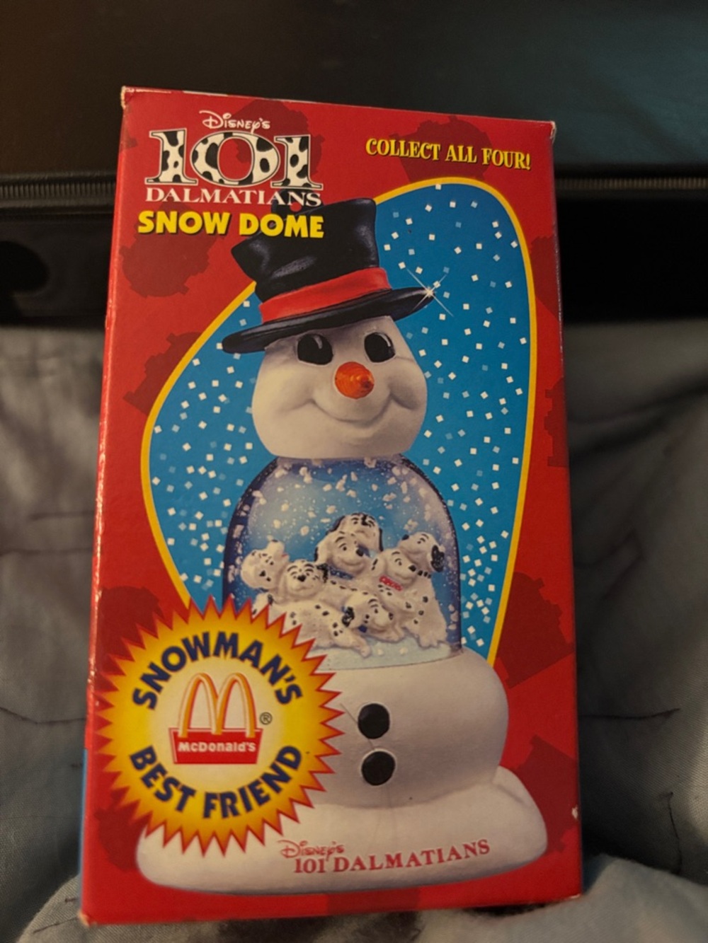 Disney 101 Dalmatians McDonald's Red Box with Black and White Puppies